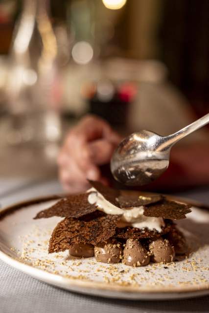 chocolat dessert clos du chateau annecy lac restaurant